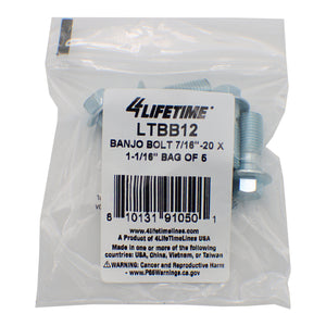 Brake Line Fitting Banjo Bolt - 4LifetimeLines LTBB12