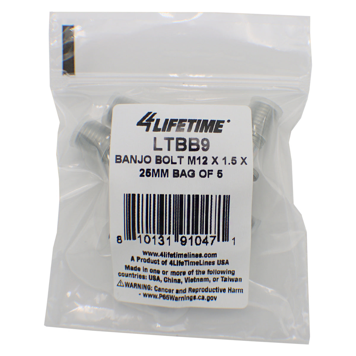 M12 x 1.5 x 25mm Banjo Bolt – Bag of 5 | Hydraulic & Auto Use