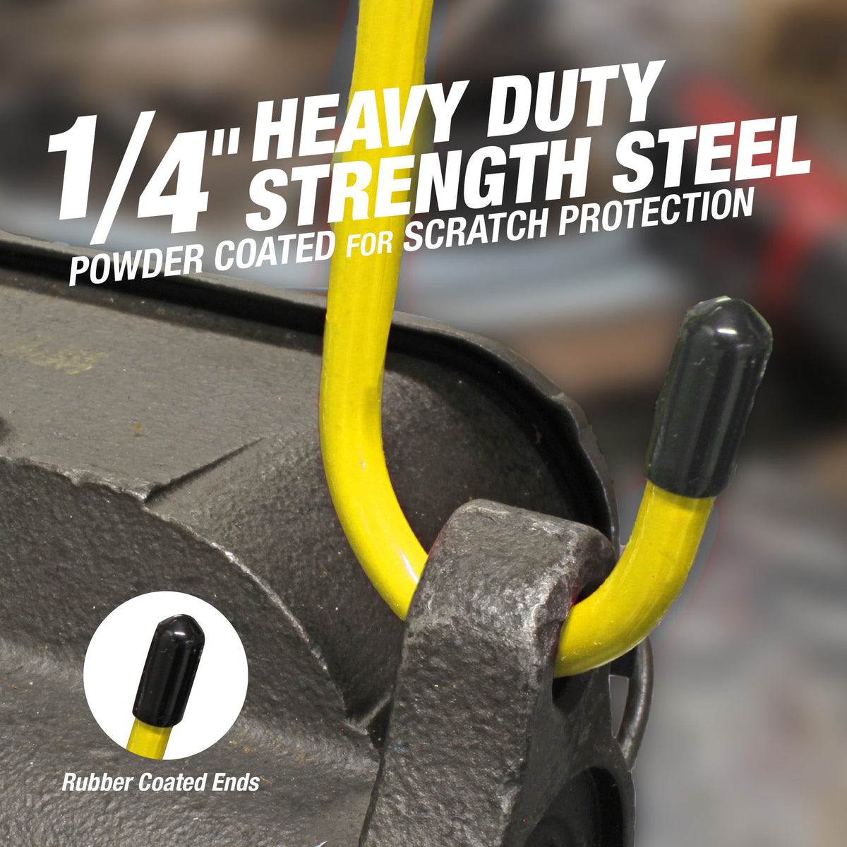 Yellow Powder Coated Brake Caliper Hanger Hooks Pack of 20