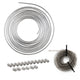 1/4" x 25 ft Stainless Steel Brake Line Kit with 8 ft Gravel Guard
