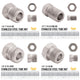 1/4" x 25 ft Stainless Steel Brake Line Kit with 8 ft Gravel Guard