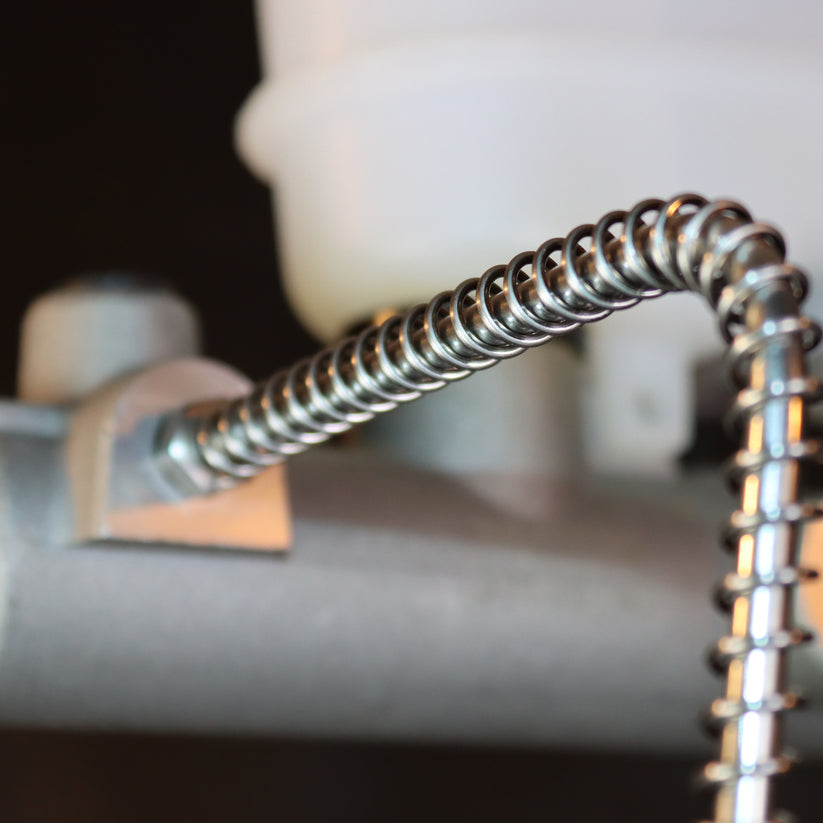 1/4" x 25 Stainless Steel Coil & 16 Stainless Steel Gravel Guard