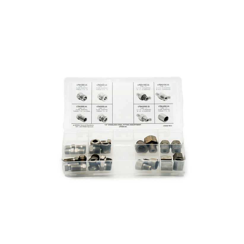 1/4" Stainless Steel Fitting Assortment | 8 SKU