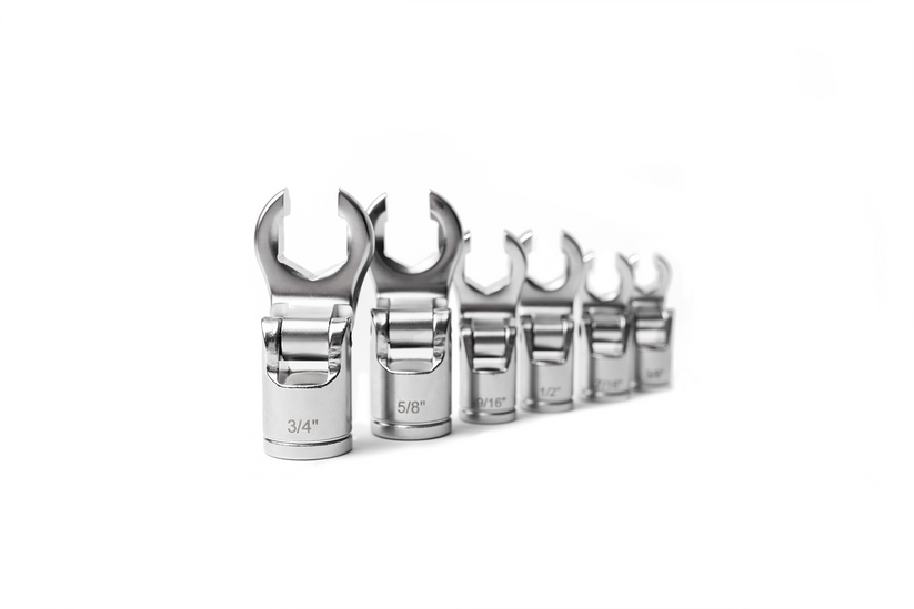 Crows Feet Adjustable Flare Night Sockets | 3/8" Drive | 6 Piece SAE Set