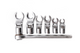 Crows Feet Adjustable Flare Night Sockets | 3/8" Drive | 6 Piece SAE Set