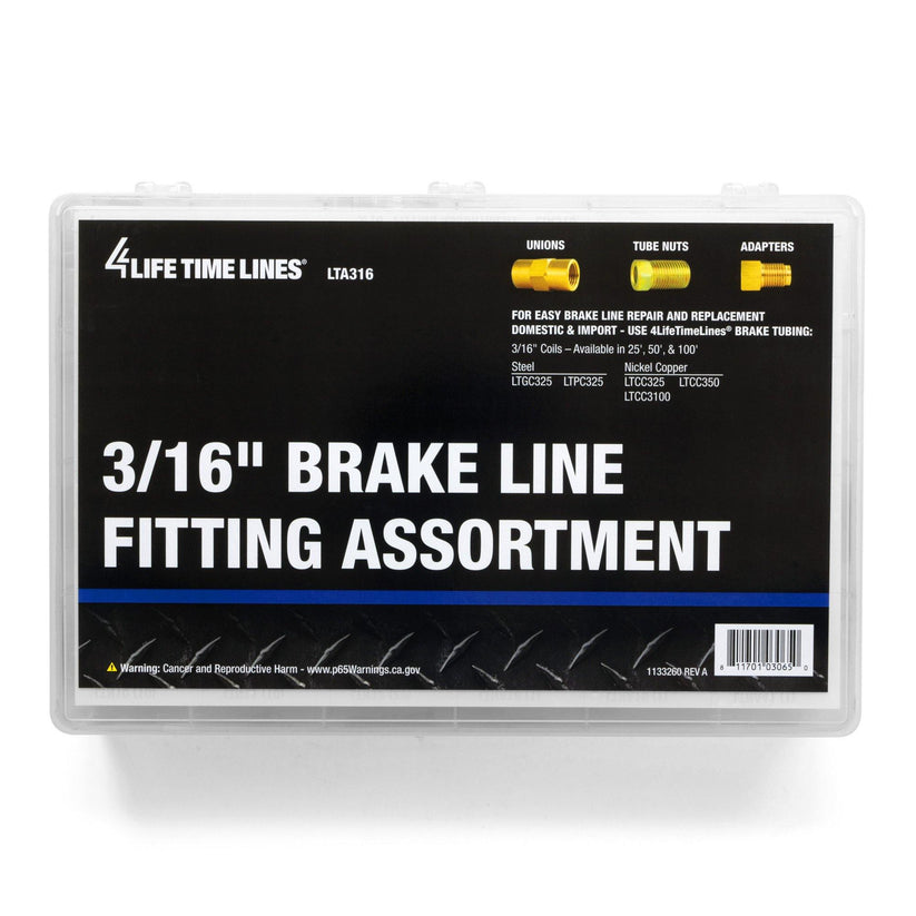 3/16" Brake Line Fitting Assortment | 24 SKU - 4LifetimeLines