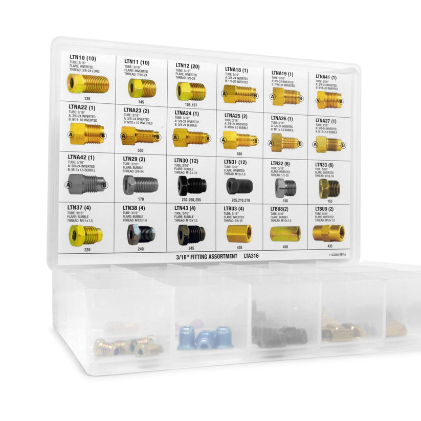 3/16" Brake Line Fitting Assortment | 24 SKU - 4LifetimeLines