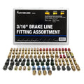 3/16" Brake Line Fitting Assortment | 24 SKU