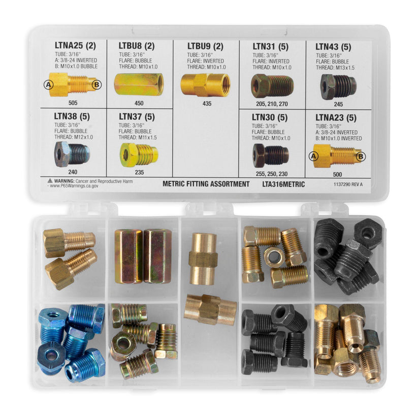 3/16" Metric Fitting Assortment | 9 SKU - 4LifetimeLines