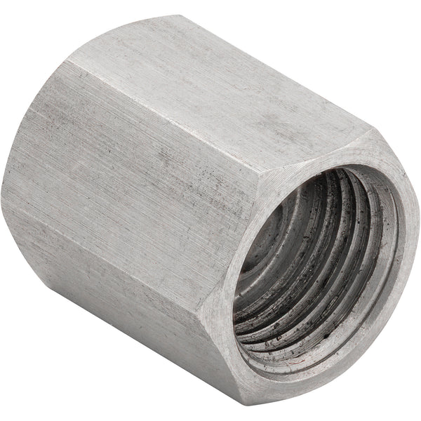Brake Line Union | 1/4" (7/16-24 Inverted) | Stainless Steel | 10ct