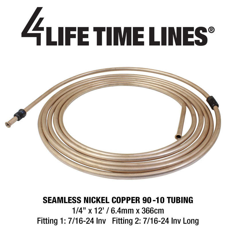 1/4 Copper Nickel 12 ft Coil Flared & Fitted - 4LifetimeLines