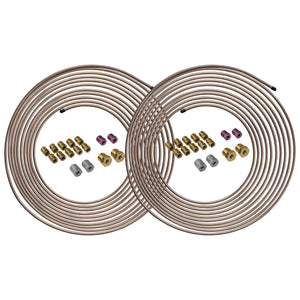 3/16" x 25 | Copper-Nickel Brake Line Tubing & Fittings | 2 Kits - 4LifetimeLines