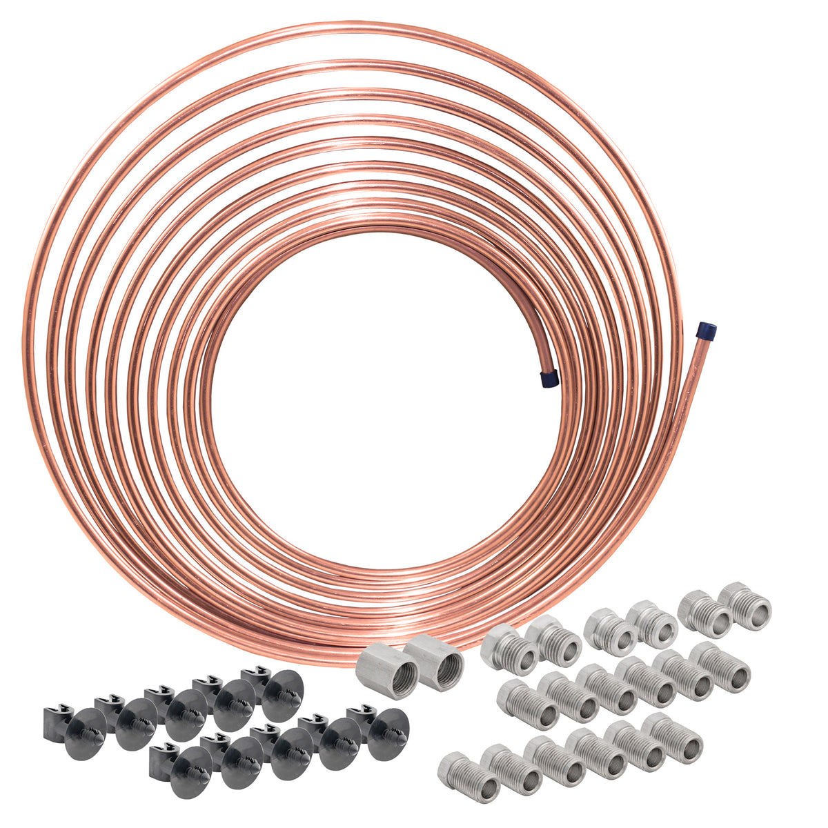 1/4" x 25' Copper Nickel Brake Line Tubing Kit 4LifetimeLines