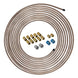1/4" x 25 | Copper-Nickel Brake Line Tubing Coil and Fitting Kit
