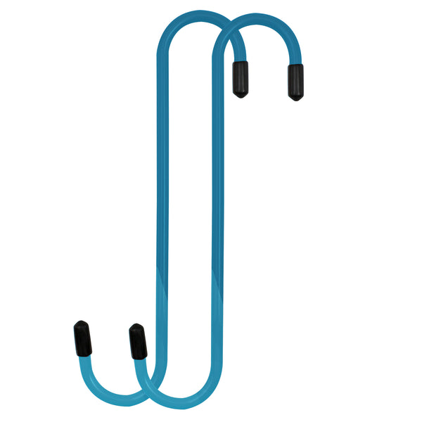 Blue Powder-Coated Brake Caliper Hanger Hooks - Pack of 2