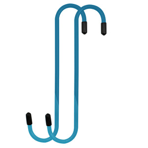Blue Powder-Coated Brake Caliper Hanger Hooks - Pack of 2