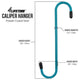 Blue Powder-Coated Brake Caliper Hanger Hooks - Pack of 2