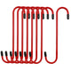 Red Powder-Coated Brake Caliper Hanger Hooks - Pack of 8