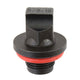 4LIFETIMELINES 5/8-20 Black Oxide Coated Steel Oil Drain Plug, 14mm Hex - 4LifetimeLines