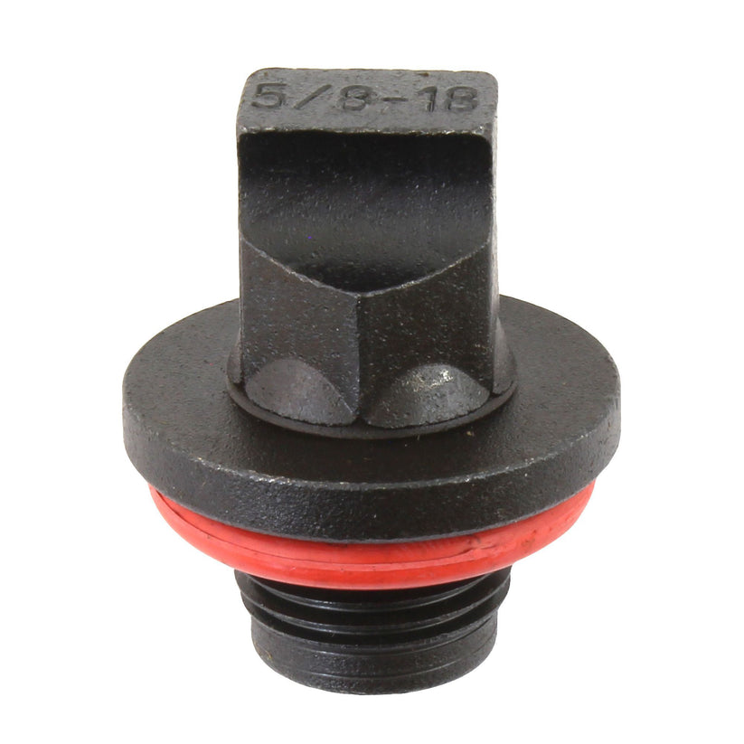 4LIFETIMELINES 5/8-20 Black Oxide Coated Steel Oil Drain Plug, 14mm Hex - 4LifetimeLines