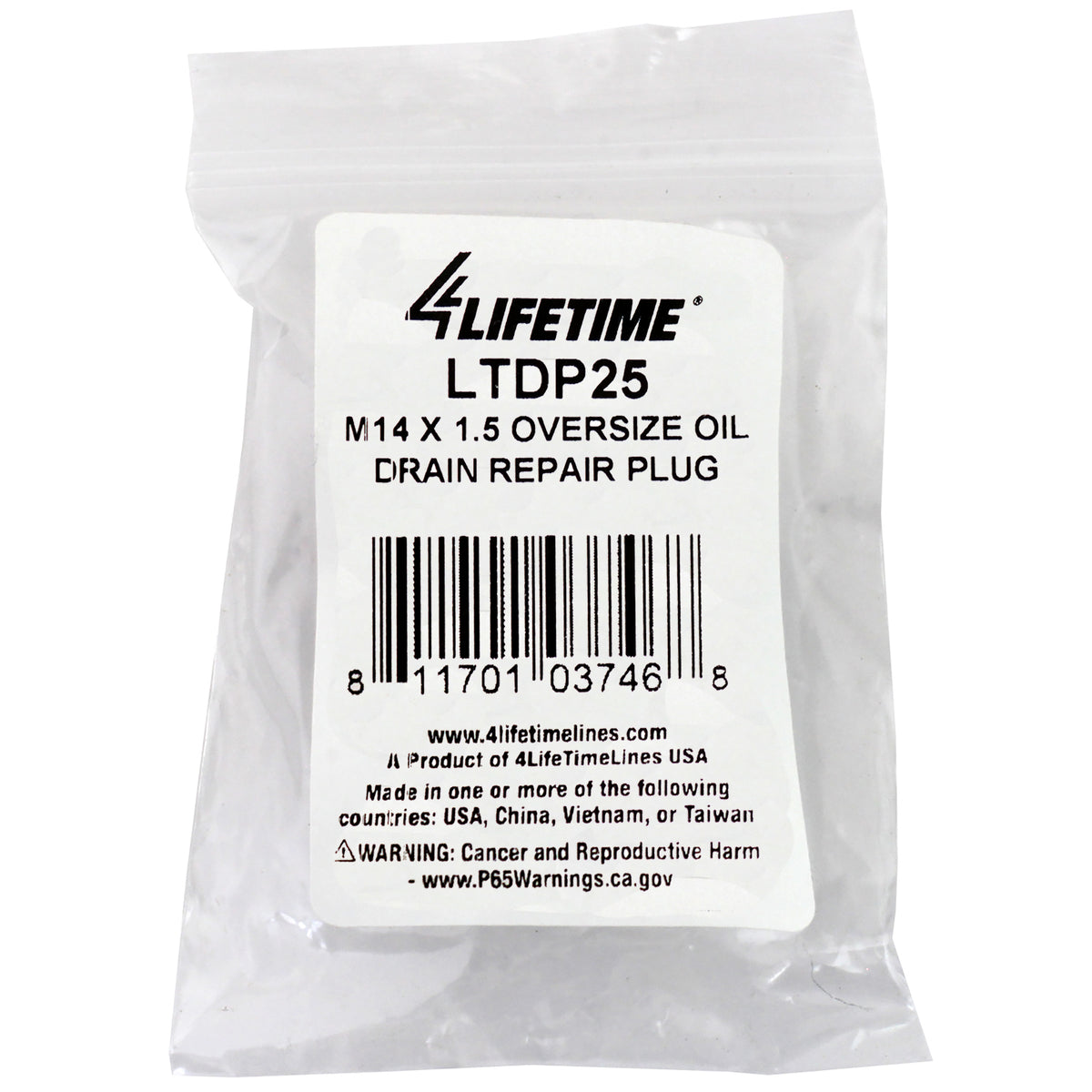 M14 x 1.5 Oversize Oil Drain Repair Plug | 4LTL | 4LifetimeLines