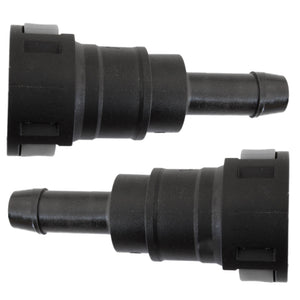 4LIFETIMELINES Fuel Line Quick Connect , Straight Push-On, Adapter for 1/2 in Steel to 1/2 in Nylon Tubing, Bag of 2 - 4LifetimeLines