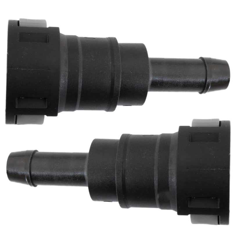 4LIFETIMELINES Fuel Line Quick Connect , Straight Push-On, Adapter for 1/2 in Steel to 1/2 in Nylon Tubing, Bag of 2 - 4LifetimeLines