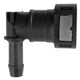 4LIFETIMELINES Fuel Line Quick Connect , 90 Degree Push-On, Adapter for 1/2 in Steel to 1/2 in Nylon Tubing, Bag of 2 - 4LifetimeLines