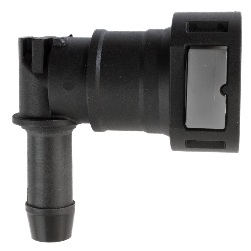 4LIFETIMELINES Fuel Line Quick Connect , 90 Degree Push-On, Adapter for 1/2 in Steel to 1/2 in Nylon Tubing, Bag of 2 - 4LifetimeLines