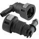 4LIFETIMELINES Fuel Line Quick Connect , 90 Degree Push-On, Adapter for 1/2 in Steel to 1/2 in Nylon Tubing, Bag of 2 - 4LifetimeLines