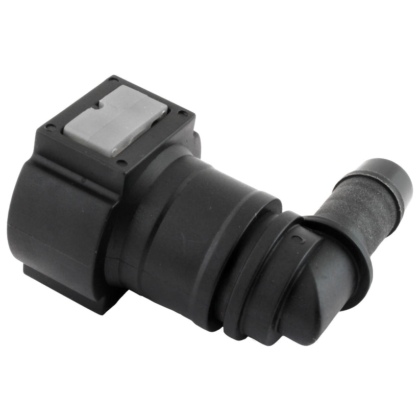 4LIFETIMELINES Fuel Line Quick Connect , 90 Degree Push-On, Adapter for 12 mm Steel to 1/2 in Nylon Tubing, Bag of 2 - 4LifetimeLines