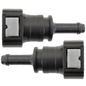4LIFETIMELINES Fuel Line Quick Connect , Straight Push-On, Adapter for 3/8 in Steel to 5/16 in Nylon Tubing, Bag of 2 - 4LifetimeLines
