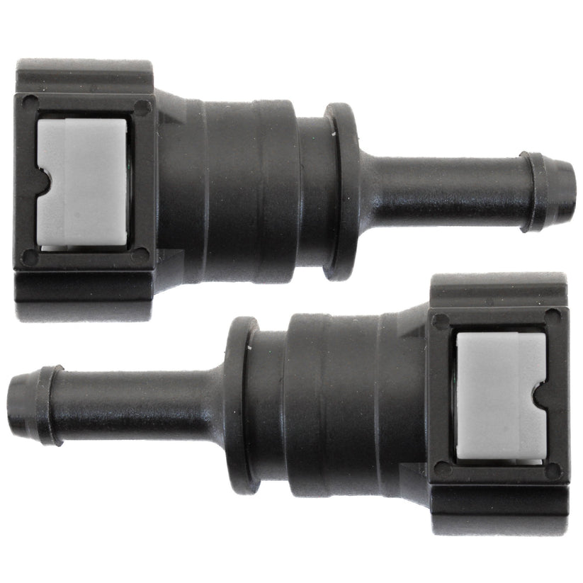 4LIFETIMELINES Fuel Line Quick Connect , Straight Push-On, Adapter for 3/8 in Steel to 5/16 in Nylon Tubing, Bag of 2 - 4LifetimeLines