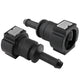 4LIFETIMELINES Fuel Line Quick Connect , Straight Push-On, Adapter for 3/8 in Steel to 5/16 in Nylon Tubing, Bag of 2 - 4LifetimeLines