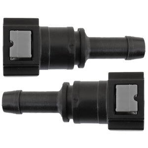 4LIFETIMELINES Fuel Line Quick Connect , Straight Push-On, Adapter for 5/16 in Steel to 3/8 in Nylon Tubing, Bag of 2 - 4LifetimeLines