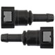 4LIFETIMELINES Fuel Line Quick Connect , Straight Push-On, Adapter for 5/16 in Steel to 3/8 in Nylon Tubing, Bag of 2 - 4LifetimeLines