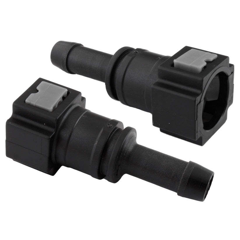 4LIFETIMELINES Fuel Line Quick Connect , Straight Push-On, Adapter for 5/16 in Steel to 3/8 in Nylon Tubing, Bag of 2 - 4LifetimeLines