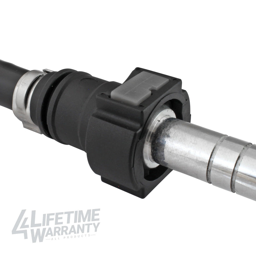 4LIFETIMELINES Fuel Line Quick Connect , Straight Push-On, Adapter for 5/16 in Steel to 3/8 in Nylon Tubing, Bag of 2 - 4LifetimeLines