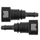4LIFETIMELINES Fuel Line Quick Connect , Straight Push-On, Adapter for 5/16 in Steel to 5/16 in Nylon Tubing, Bag of 2 - 4LifetimeLines