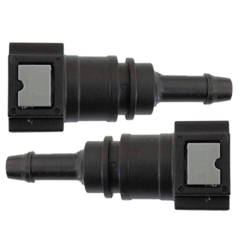 4LIFETIMELINES Fuel Line Quick Connect , Straight Push-On, Adapter for 5/16 in Steel to 5/16 in Nylon Tubing, Bag of 2 - 4LifetimeLines
