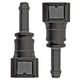 4LIFETIMELINES Fuel Line Quick Connect , Straight Push-On, Adapter for 1/4 in Steel to 5/16 in Nylon Tubing, Bag of 2 - 4LifetimeLines