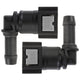 4LIFETIMELINES Fuel Line Quick Connect , 90 Degree Push-On, Adapter for 5/16 in Steel to 3/8 in Nylon Tubing, Bag of 2 - 4LifetimeLines