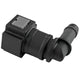 4LIFETIMELINES Fuel Line Quick Connect , 90 Degree Push-On, Adapter for 5/16 in Steel to 3/8 in Nylon Tubing, Bag of 2 - 4LifetimeLines