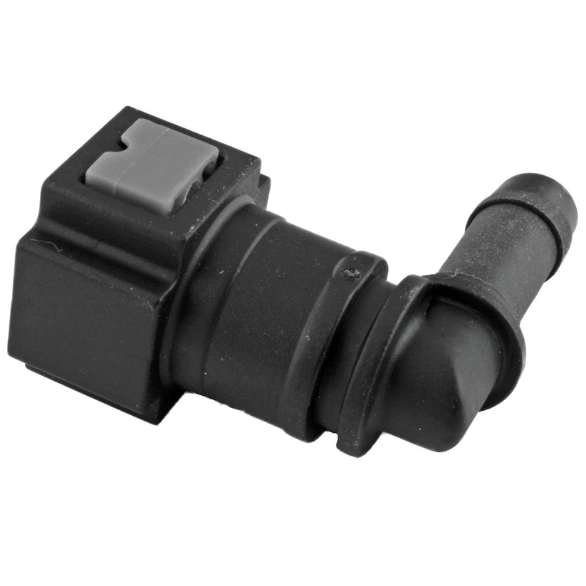 4LIFETIMELINES Fuel Line Quick Connect , 90 Degree Push-On, Adapter for 5/16 in Steel to 3/8 in Nylon Tubing, Bag of 2 - 4LifetimeLines
