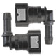 4LIFETIMELINES Fuel Line Quick Connect , 90 Degree Push-On, Adapter for 3/8 in Steel to 3/8 in Nylon Tubing, Bag of 2 - 4LifetimeLines