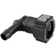 4LIFETIMELINES Fuel Line Quick Connect , 90 Degree Push-On, Adapter for 3/8 in Steel to 3/8 in Nylon Tubing, Bag of 2 - 4LifetimeLines