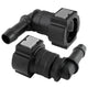 4LIFETIMELINES Fuel Line Quick Connect , 90 Degree Push-On, Adapter for 3/8 in Steel to 3/8 in Nylon Tubing, Bag of 2 - 4LifetimeLines