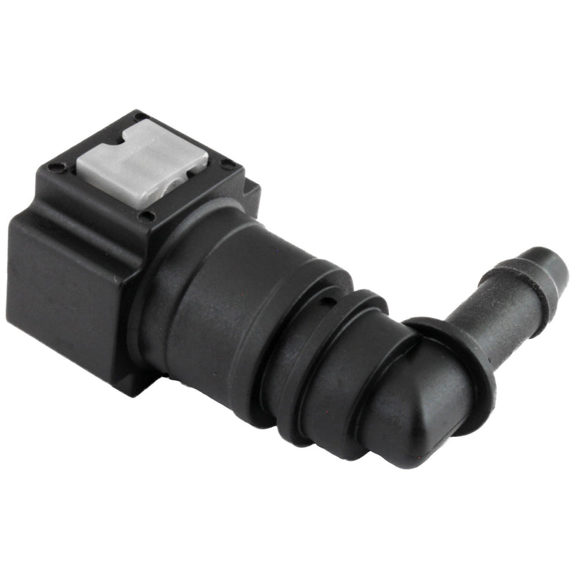 4LIFETIMELINES Fuel Line Quick Connect , 90 Degree Push-On, Adapter for 5/16 in Steel to 5/16 in Nylon Tubing, Bag of 2 - 4LifetimeLines