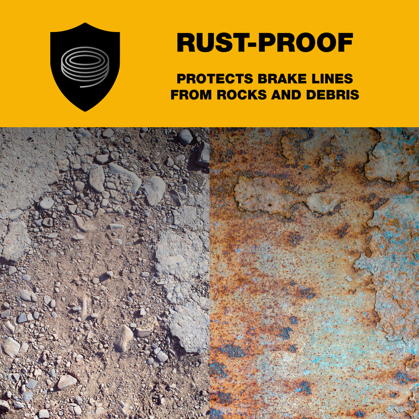 1/4" x 16 Stainless Steel Spring Gravel and Rock Guard