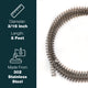 3/16" x 8 Stainless Steel Spring Gravel and Rock Guard